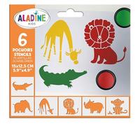 Aladine - 6 plantillas para niños sabana