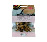 Aladine 72614 - 60 perlas de cera - oro - para crear sello de cera - flores de cera - hacer parte de boda, nacimiento, letras, correos, menús y regalos