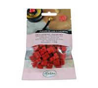 Aladine 72623 - 60 perlas de cera - rojo - para crear sello de cera - flores de cera - hacer parte de boda, nacimiento, letras, correos, menús y regalos - 72623