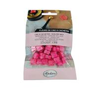 Aladine 72626 - 60 perlas de cera para ocultar - rosa caramelo nacarado - para crear sello de cera - flores de cera - hacer parte de boda, nacimiento, letras, correos, menús y regalos