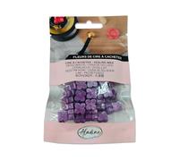 Aladine 72632 - 60 perlas de cera para ocultar - morado ciruela nacarada - para crear sello de cera - flores de cera - hacer parte de boda, nacimiento, letras, correos, menús y regalos
