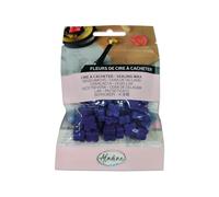 Aladine 72633 - 60 perlas de cera para ocultar - morado nacarado - para crear sello de cera - flores de cera - hacer parte de boda, nacimiento, letras, correos, menús y regalos - 72633