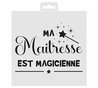 Aladine 81238 - Plantilla para decoración de todas las superficies (19 x 19 cm), diseño de calaveras, pintura y aerógrafo, homenaje a la maestra maga 81238