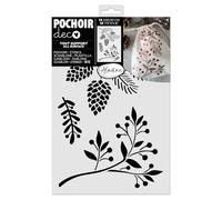 Aladine 81284 - Plantilla navideña "Manzana de pan", 20 x 30 cm, diseño de Navidad, para pintura, Airbrush, scrapbooking