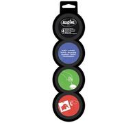 Aladine 85177-4 tintas infantiles desmontables (negro, azul, verde y rojo, diámetro 3,5 cm, 85177)