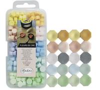 Aladine - Caja de cera de 10 colores pastel - Perlas de cera para sello