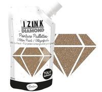 Aladine - Izink Diamond Dorado Cobre 80 ml - Pintura con Purpurina - para Cualquier Soporte: Papel, Tejido, hormigón, Metal, Madera, Manualidades y Manualidades - Deco Brillante - Oro Rosa - 80824