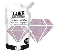 Aladine Izink Diamond - Pintura con purpurina - Ultra concentrada en lentejuelas - Decoración para todo soporte - DIY y ocio creativo - Made in France - Botella flexible 80 ml - Rosa pastel