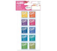 Aladine - Lote de 10 sellos de tinta para álbumes de recortes, bala diaria, ocio creativo, ácido