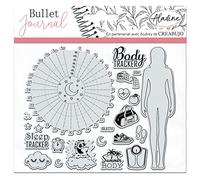 Aladine - Stampo Bullet Clear TRACKERS 2 - Tabla de sellos de espuma, Huella Silicona - Ideal para Bullet Journal, Scrapbooking, Cuadernos - Loisirs Créatives DIY