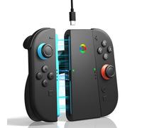 ALAFLY Soporte de Carga para Nintendo Switch 2 para Joy-Con [Juega Mientras se Carga] Cargador Portátil con Indicadores Mando para Joy Con de Switch2, Negro