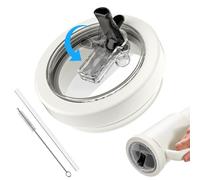 ALAFLY Tapa de Repuesto para Stanley Quencher Accesorios 40 OZ, [Silicona Duradera] a Prueba de Derrames y Salpicaduras, Extraíble Tapas de Vaso Reutilizables Fáciles de, Blanco
