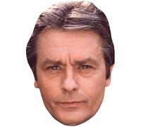 Alain Delon (Brown Hair) Mascaras de personajes famosos, caras de carton