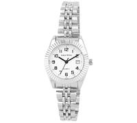 Alain Miller - Reloj clásico para mujer, color blanco y plateado, analógico, acero inoxidable, cuarzo, Blanco