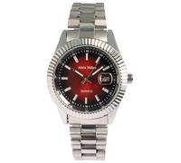 Alain Miller Reloj de pulsera para hombre de acero inoxidable en plata, en una longitud de 24 cm, diseño clásico para cualquier hombre