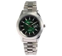 Alain Miller Reloj de pulsera para hombre de acero inoxidable en plata, en una longitud de 24 cm, diseño clásico para cualquier hombre