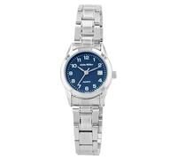 Alain Miller - Reloj de pulsera para mujer, analógico, de acero inoxidable, cuarzo, color azul y plateado, azul
