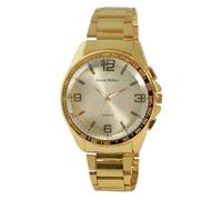 Alain Miller Reloj para hombre con correa de metal