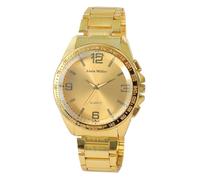 Alain Miller Reloj para hombre con correa de metal