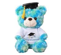 Alaiyaky Regalo de soltero regalos de graduación oso, oso de peluche con gafas, sombrero de doctorado de graduado, regalo de examen de graduación 2024, regalo de graduación para estudiantes de