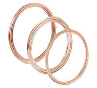 Alambre Aluminio 3 rollos de alambre de cobre cuadrado de calibre 18/20/22, alambre de cobre crudo for abalorios, for hacer joyas, anillos, pulseras, pendientes y manualidades.