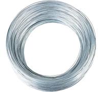 Alambre， Cable de acero galvanizado 4 mm diámetro for colgar espejos, plantas, vallas florales (DIY), color plateado, varios tamaños(70M/229.6Ft)