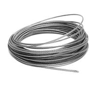 Alambre， Cable de acero inoxidable 3 mm for barandillas terrazas y porches. Se puede cortar a medida (de 1 a 100 m)(100M/328ft)