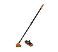 Alambre Cepillos Limpiador Juego con 2 cabezales y teleskos tiel de 80 140 cm