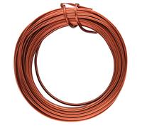 Alambre cuadrado para manualidades The Beadsmith - Alambre para abalorios de temple suave, color cobre antiguo, calibre 21, 7 yardas