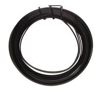 Alambre cuadrado para manualidades The Beadsmith - Alambre para abalorios de temple suave, color negro, calibre 21, 7 yardas