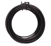 Alambre cuadrado para manualidades The Beadsmith - Alambre para abalorios de temple suave, color negro, calibre 18, 7 yardas