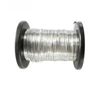 Alambre de Acero Inoxidable, 100 m, semiduro, Fino, una Sola hebra(No Hard Wire Sus 316,0.5mmX100meters)