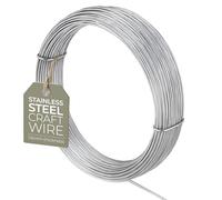 Alambre de acero inoxidable 304 de 1,6 mm, calibre 14, 1,75 m, para manualidades, alambre artístico para hacer joyas, rescatar, esculpir y entrenar bonsái, resistente a la corrosión y duradero, en