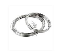 Alambre de acero inoxidable 304 de calibre 22 (0,6 mm), 2 rollos de 50 m x 2 rollos, antioxidante, alambre de acero suave, para hacer joyas, esculpir, bricolaje y decoración del hogar