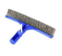 Alambre de Acero, Pelo de Acero Elástico y Duro, Cepillo de Pared de Piscina de Alta Eficiencia de Limpieza, Equipo de Limpieza de Estanques de en ángulo de 45 Grados con