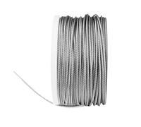 Alambre De Acero Plastificado Cable de acero inoxidable 304, recubierto plástico transparente PVC, sin rebabas, diámetro 2,0 mm, longitud 50 a 100, m(50.0meter)