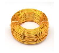 Alambre de aluminio 1 Roll Multi-colors Aluminum Wire Jewelry Findings for Making DIY Necklace Bracelet 0.8mm 1mm .5mm 2mm 3mm 4mm 6mm para Escultura DIY(Orange,3.5mm 20m)
