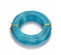 Alambre de aluminio 1 Roll Multi-colors Aluminum Wire Jewelry Findings for Making DIY Necklace Bracelet 0.8mm 1mm .5mm 2mm 3mm 4mm 6mm para Escultura DIY(DarkTurquoise,6mm 7m)