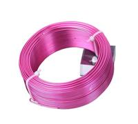 Alambre de aluminio 1 rollo grande de alambre aluminio blando 0,8 mm,5, 2, y 3, for manualidades bisutería para joyería(Peach,1.5mm (47 meters))