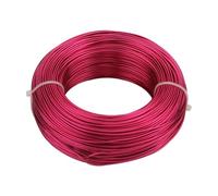 Alambre de aluminio Alambre de Metal aluminio pintado versátil, redondo, 1/1, 2/1, 5/2/2, 5/3, 0mm, accesorios for encontrar joyas DIY(Rose red,3mm 3meter)