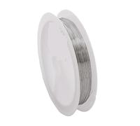 Alambre de aluminio Alambre flexible de acero inoxidable for cuentas, grosor 0,2 a,06 milímetros: ideal for hacer joyas, pulseras y collares para joyería(Style1)