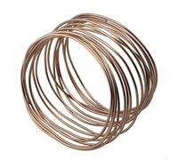 Alambre de aluminio anodizado flexible para bonsái, color plateado, negro, marrón, verde oscuro, varios tamaños para dar forma a nodos, nodos, ramas secundarias (1 pieza marrón)