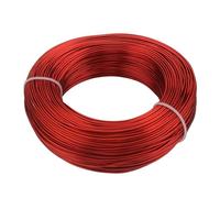 Alambre de aluminio chapado en oro, alambre de metal de 1-0 mm for hacer joyas y modelar bicicletas(Rosso,1.2mm 10meter)