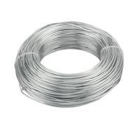 Alambre de aluminio chapado en oro, alambre de metal de 1-0 mm for hacer joyas y modelar bicicletas(Silver,2mm 5meter)