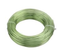 Alambre de aluminio chapado en oro, alambre de metal de aluminio de 1-3 mm for accesorios de joyería DIY, 2 piezas(Light Green,2mm 5meter)