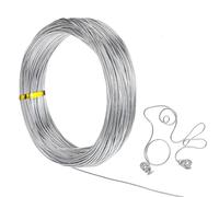 Alambre de aluminio de 1 mm de calibre 18, 50 m, alambre de metal flexible para modelar bicicletas, esqueleto, manualidades, fabricación de joyas, tejido y envoltura