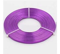 Alambre de aluminio de 4 m (1 unidad), 5 mm x 1 mm, for manualidades, proyectos de bricolaje, joyería y escultura.(Purple)
