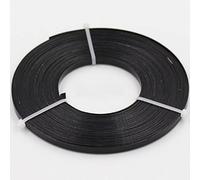 Alambre de aluminio de 4 m, alambre artesanal de 5 mm x 1 mm for hacer y esculpir joyas de bricolaje(Schwarz)