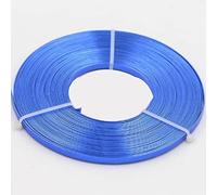 Alambre de aluminio de 4 m, alambre artesanal de 5 mm x 1 mm for hacer y esculpir joyas de bricolaje(Blu)