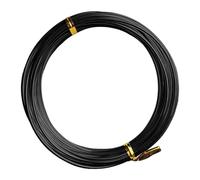 Alambre de aluminio negro 1 mm × 30 m - Metálico para soldadura, fijación, bricolaje y jardinería